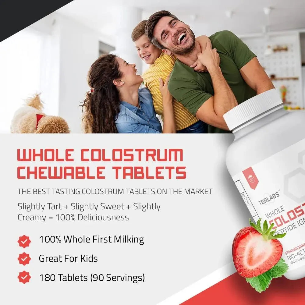 TBR LABS - TBR Labs Bovine Colostrum 90 Tabletas Masticables - The Red Vitamin MX - Suplementos Alimenticios - {{ shop.shopifyCountryName }}