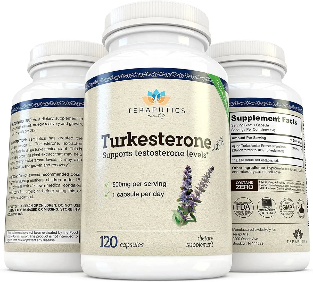 TERAPUTICS - Teraputics Turkesterone 500Mg. 120 Capsulas - The Red Vitamin MX - Suplementos Alimenticios - {{ shop.shopifyCountryName }}