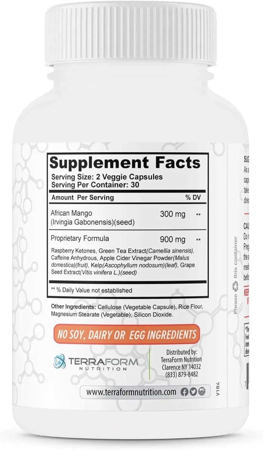 TERRAFORM NUTRITION - TerraForm Nutrition African Mango 1200Mg. 60 Capsulas - The Red Vitamin MX - Suplementos Alimenticios - {{ shop.shopifyCountryName }}