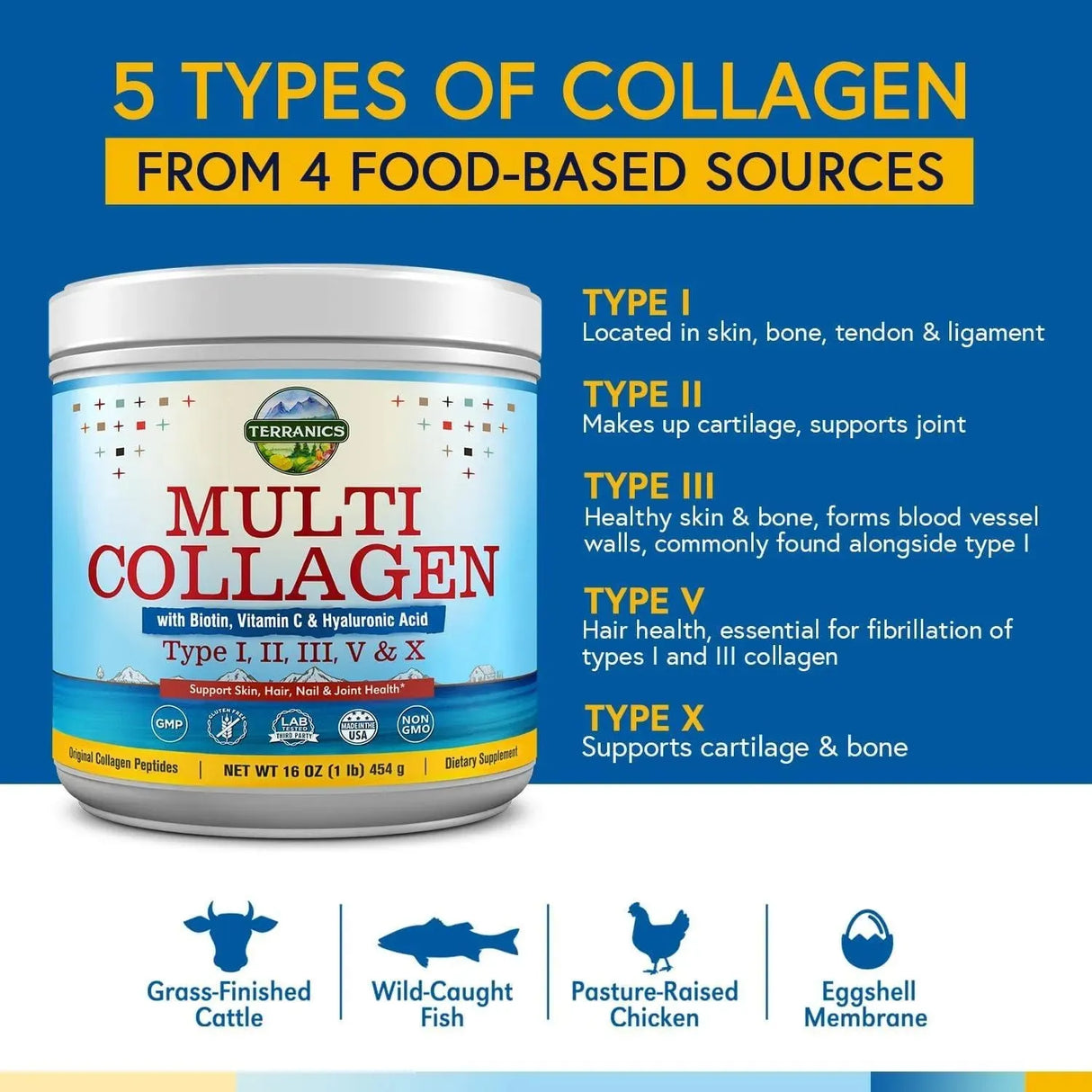 TERRANICS - Terranics Multi Collagen Powder 454Gr. - The Red Vitamin MX - Suplementos Alimenticios - {{ shop.shopifyCountryName }}