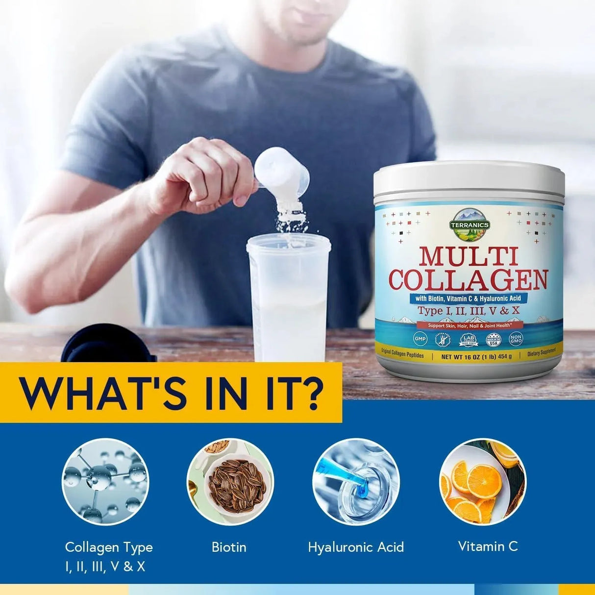 TERRANICS - Terranics Multi Collagen Powder 454Gr. - The Red Vitamin MX - Suplementos Alimenticios - {{ shop.shopifyCountryName }}