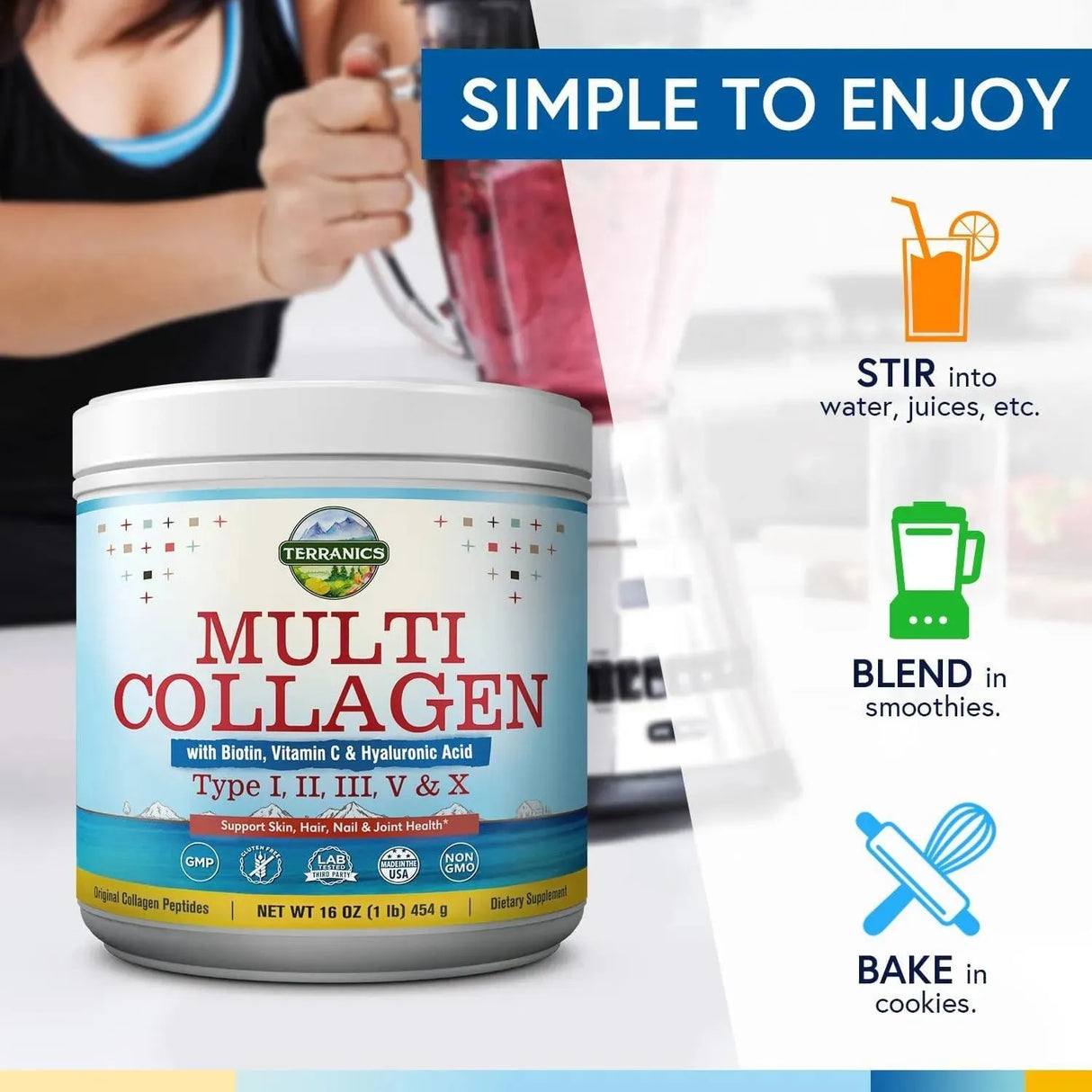 TERRANICS - Terranics Multi Collagen Powder 454Gr. - The Red Vitamin MX - Suplementos Alimenticios - {{ shop.shopifyCountryName }}