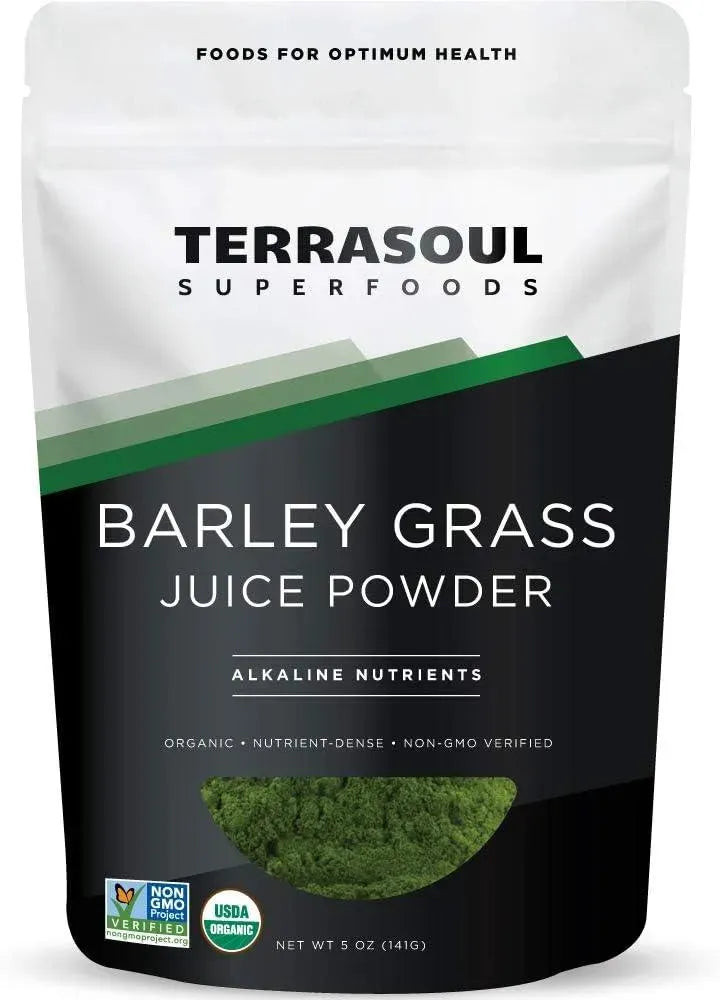 TERRASOUL SUPERFOODS - Terrasoul Superfoods Organic Barley Grass Juice Powder 141Gr. - The Red Vitamin MX - Suplementos Alimenticios - {{ shop.shopifyCountryName }}