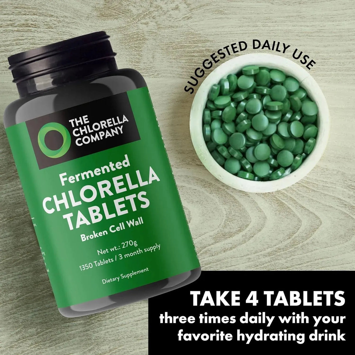 THE CHLORELLA COMPANY - The Chlorella Company Fermented Chlorella 1350 Tabletas - The Red Vitamin MX - Suplementos Alimenticios - {{ shop.shopifyCountryName }}