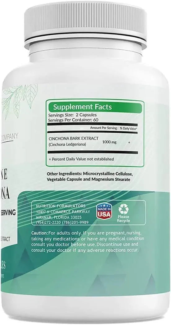THE SUPERMOM COMPANY - The Supermom Company Quinine Cinchona Bark Extract 1000Mg. 120 Capsulas 2 Pack - The Red Vitamin MX - Suplementos Alimenticios - {{ shop.shopifyCountryName }}