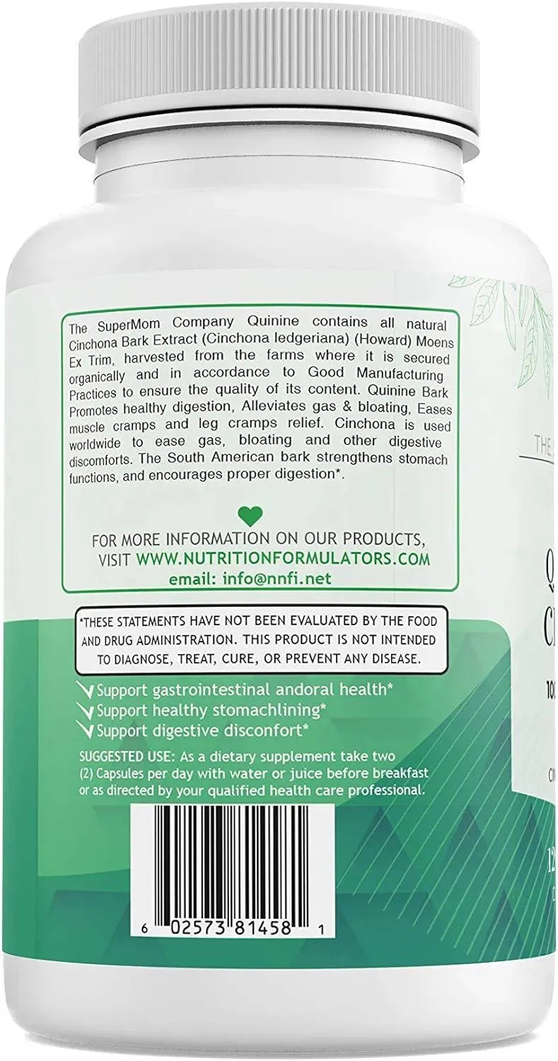 THE SUPERMOM COMPANY - The Supermom Company Quinine Cinchona Bark Extract 1000Mg. 120 Capsulas - The Red Vitamin MX - Suplementos Alimenticios - {{ shop.shopifyCountryName }}