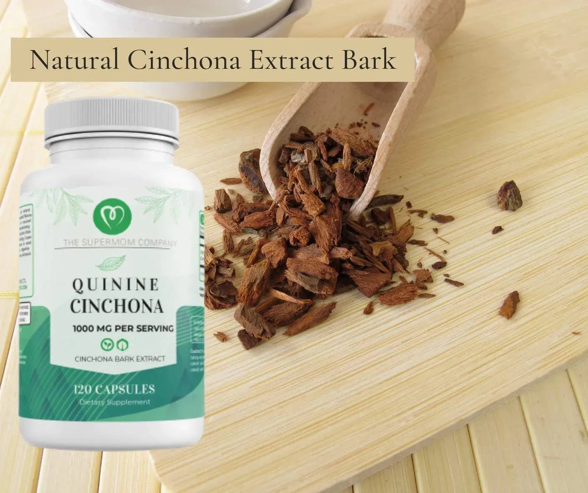 THE SUPERMOM COMPANY - The Supermom Company Quinine Cinchona Bark Extract 1000Mg. 120 Capsulas - The Red Vitamin MX - Suplementos Alimenticios - {{ shop.shopifyCountryName }}