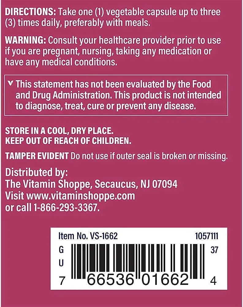 THE VITAMIN SHOPPE - The Vitamin Shoppe Chasteberry Extract 100 Capsulas - The Red Vitamin MX - Suplementos Alimenticios - {{ shop.shopifyCountryName }}