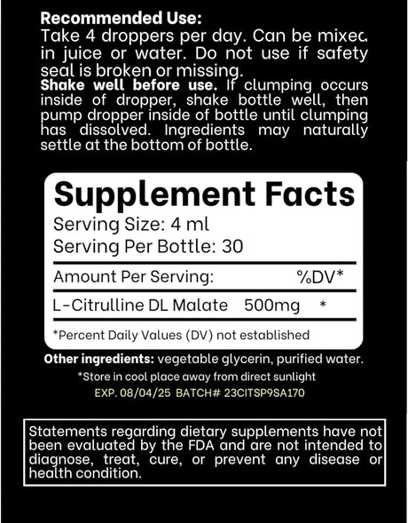 THINK ABOVE - Think Above Liquid L-Citrulline Malate 2:1-500Mg. 30Ml. - The Red Vitamin MX - Suplementos Alimenticios - {{ shop.shopifyCountryName }}