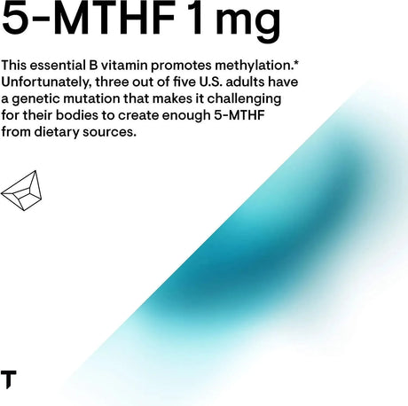 THORNE RESEARCH - THORNE 5-MTHF 1mg Methylfolate (Active B9 Folate) 60 Capsulas - The Red Vitamin MX - Suplementos Alimenticios - {{ shop.shopifyCountryName }}