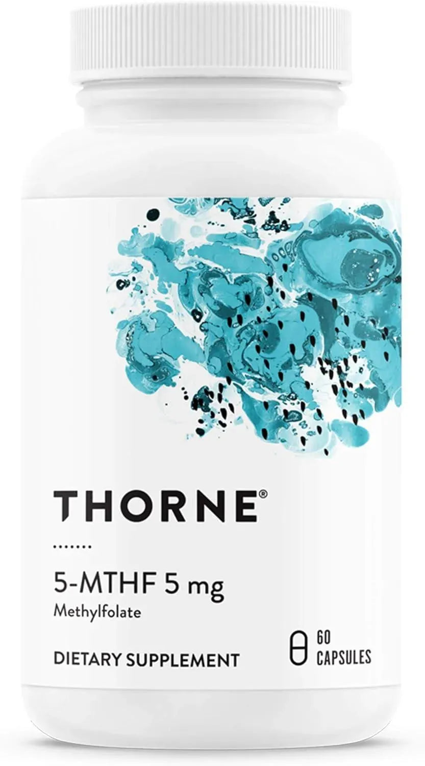 THORNE RESEARCH - THORNE 5-MTHF 5Mg. Methylfolate 60 Capsulas - The Red Vitamin MX - Suplementos Alimenticios - {{ shop.shopifyCountryName }}