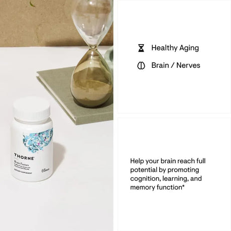 THORNE RESEARCH - Thorne Brain Factors 30 Capsulas - The Red Vitamin MX - Suplementos Alimenticios - {{ shop.shopifyCountryName }}