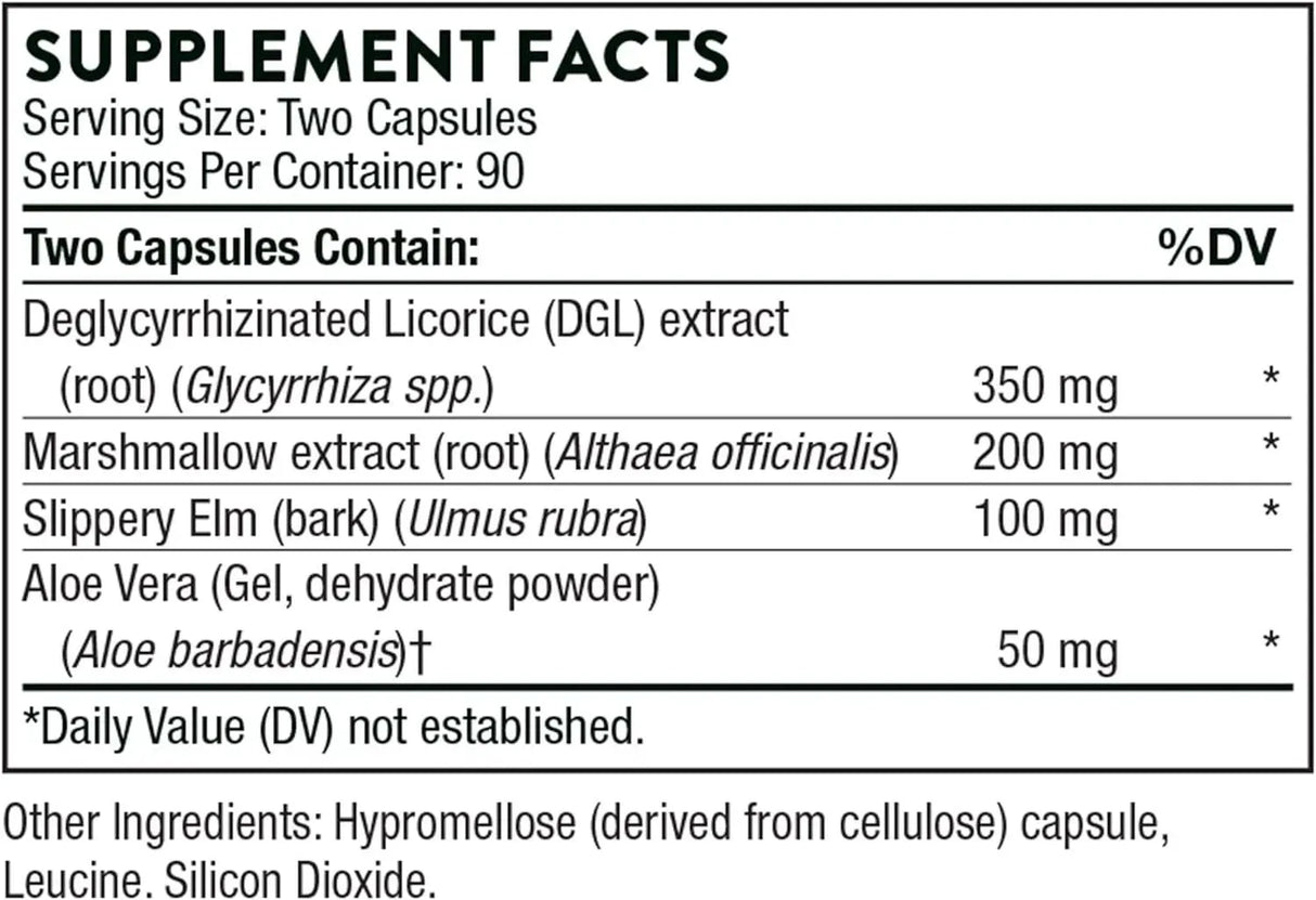 THORNE RESEARCH - THORNE GI Relief Supports Gut Health & Bloating Relief 180 Capsulas - The Red Vitamin MX - Suplementos Alimenticios - {{ shop.shopifyCountryName }}