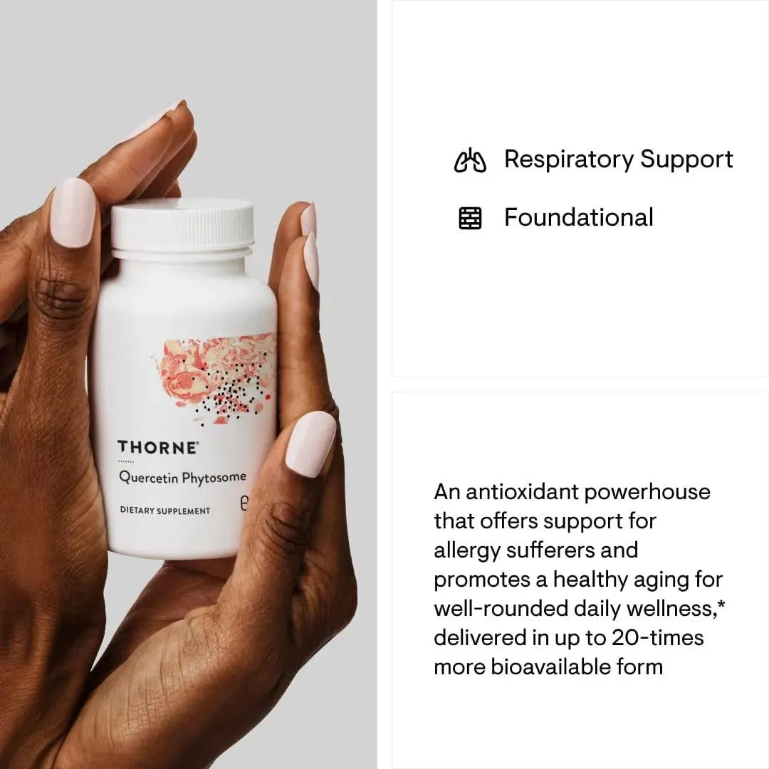 THORNE RESEARCH - Thorne Quercetin Phytosome 60 Capsulas - The Red Vitamin MX - Suplementos Alimenticios - {{ shop.shopifyCountryName }}