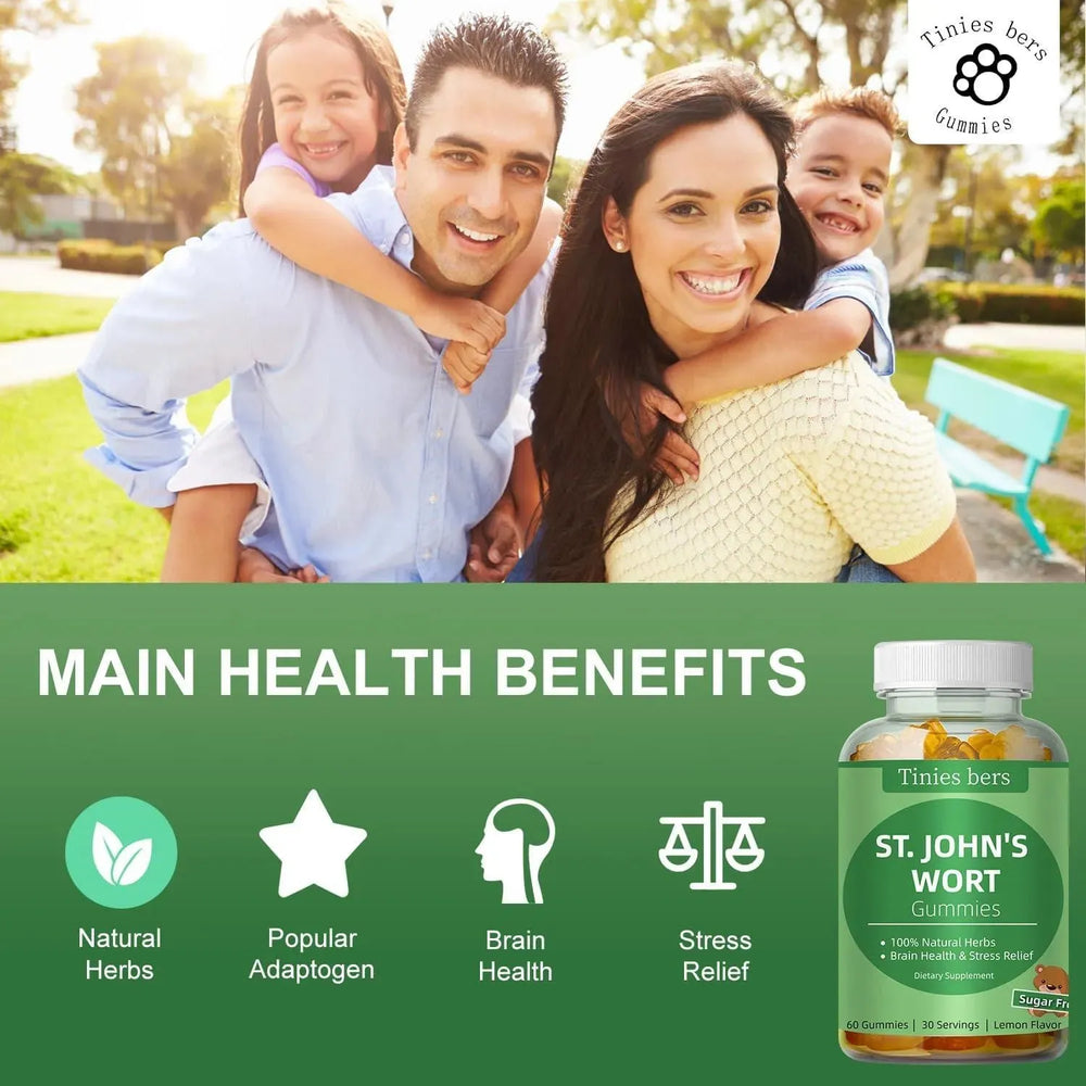 TINIES BERS - Tinies bers St John's Wort Gummies 500Mg. 60 Gomitas - The Red Vitamin MX - Suplementos Alimenticios - {{ shop.shopifyCountryName }}
