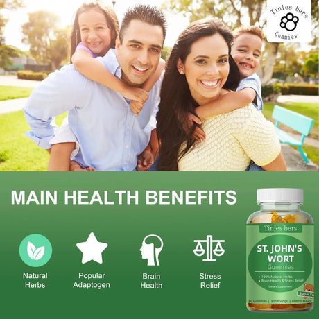 TINIES BERS - Tinies bers St John's Wort Gummies 500Mg. 60 Gomitas - The Red Vitamin MX - Suplementos Alimenticios - {{ shop.shopifyCountryName }}