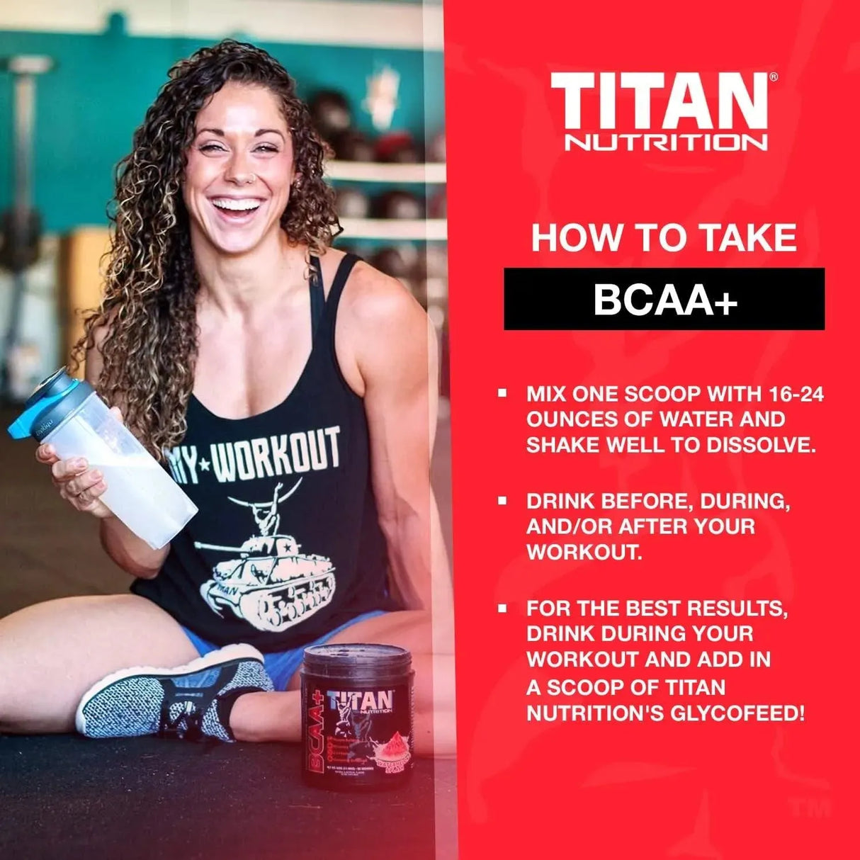 TITAN NUTRITION - Titan BCAA+ Powder Watermelon Splash 50 Servicios 325Gr. - The Red Vitamin MX - Suplementos Alimenticios - {{ shop.shopifyCountryName }}