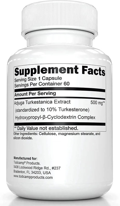 TODICAMP - Todicamp Turkesterone 500Mg. 60 Capsulas - The Red Vitamin MX - Suplementos Alimenticios - {{ shop.shopifyCountryName }}