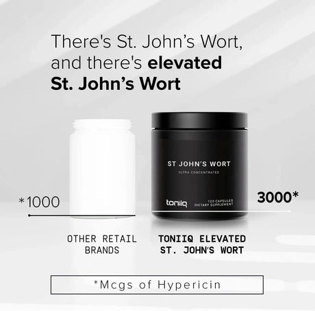 TONIIQ - Toniiq 1,000Mg. Ultra High Strength St. John's Wort 120 Capsulas - The Red Vitamin MX - Suplementos Alimenticios - {{ shop.shopifyCountryName }}
