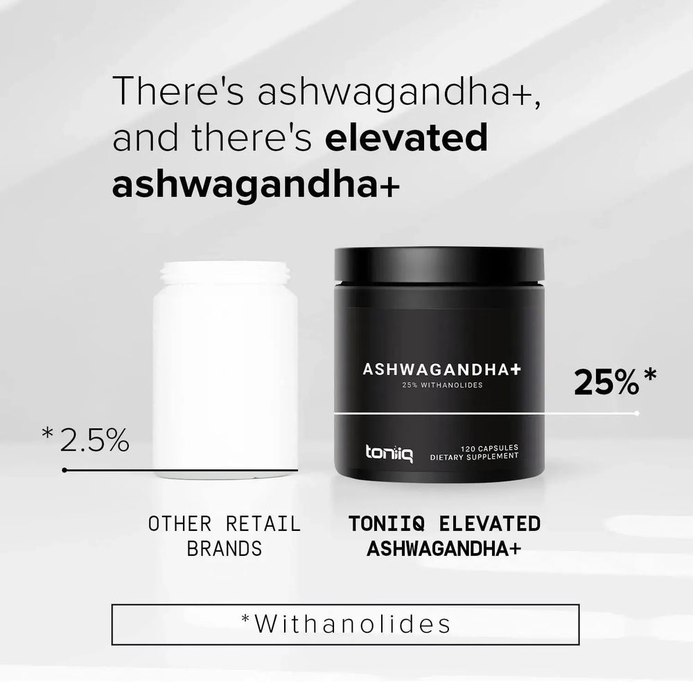 TONIIQ - Toniiq Ashwagandha+ Ultra High Strength 52,000Mg. 40x Concentrated Extract 120 Capsulas - The Red Vitamin MX - Suplementos Alimenticios - {{ shop.shopifyCountryName }}