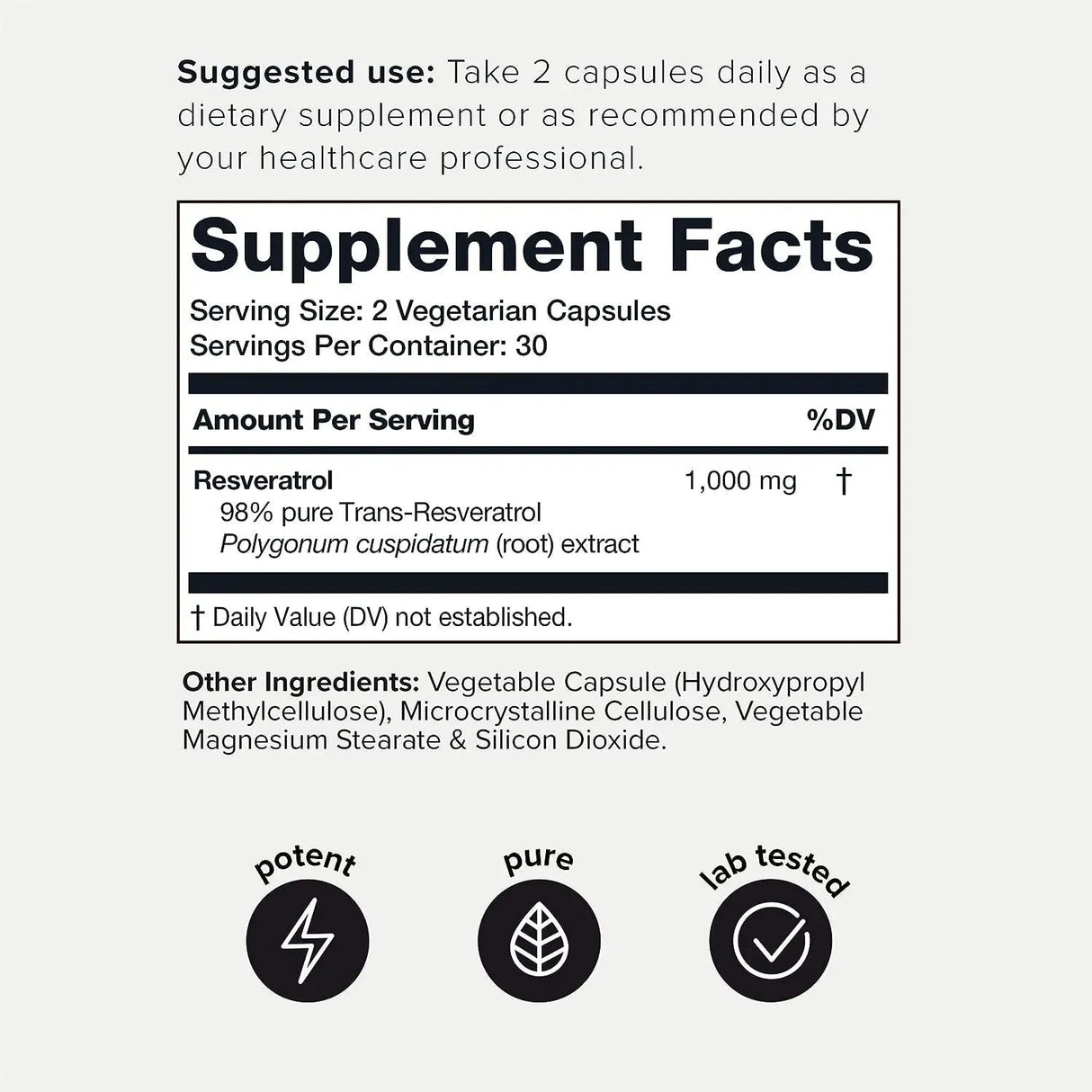 TONIIQ - Toniiq Ultra High Potency Resveratrol 1000Mg. 60 Capsulas - The Red Vitamin MX - Suplementos Alimenticios - {{ shop.shopifyCountryName }}