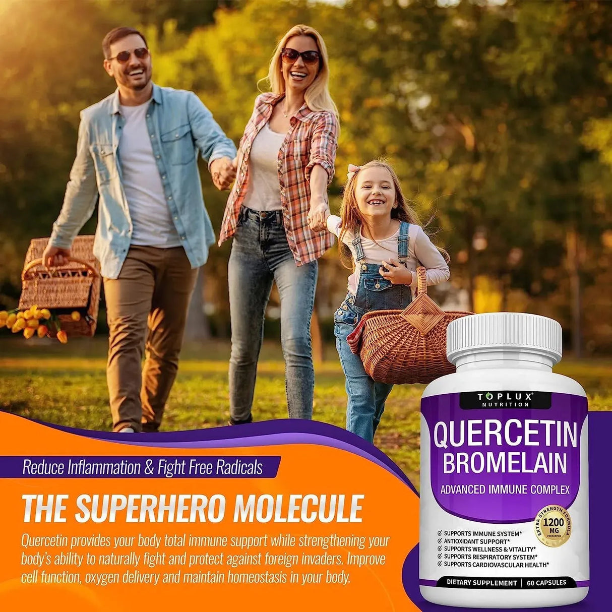 TOPLUX - Toplux Quercetin with Bromelain 1200Mg. 60 Capsulas - The Red Vitamin MX - Suplementos Alimenticios - {{ shop.shopifyCountryName }}