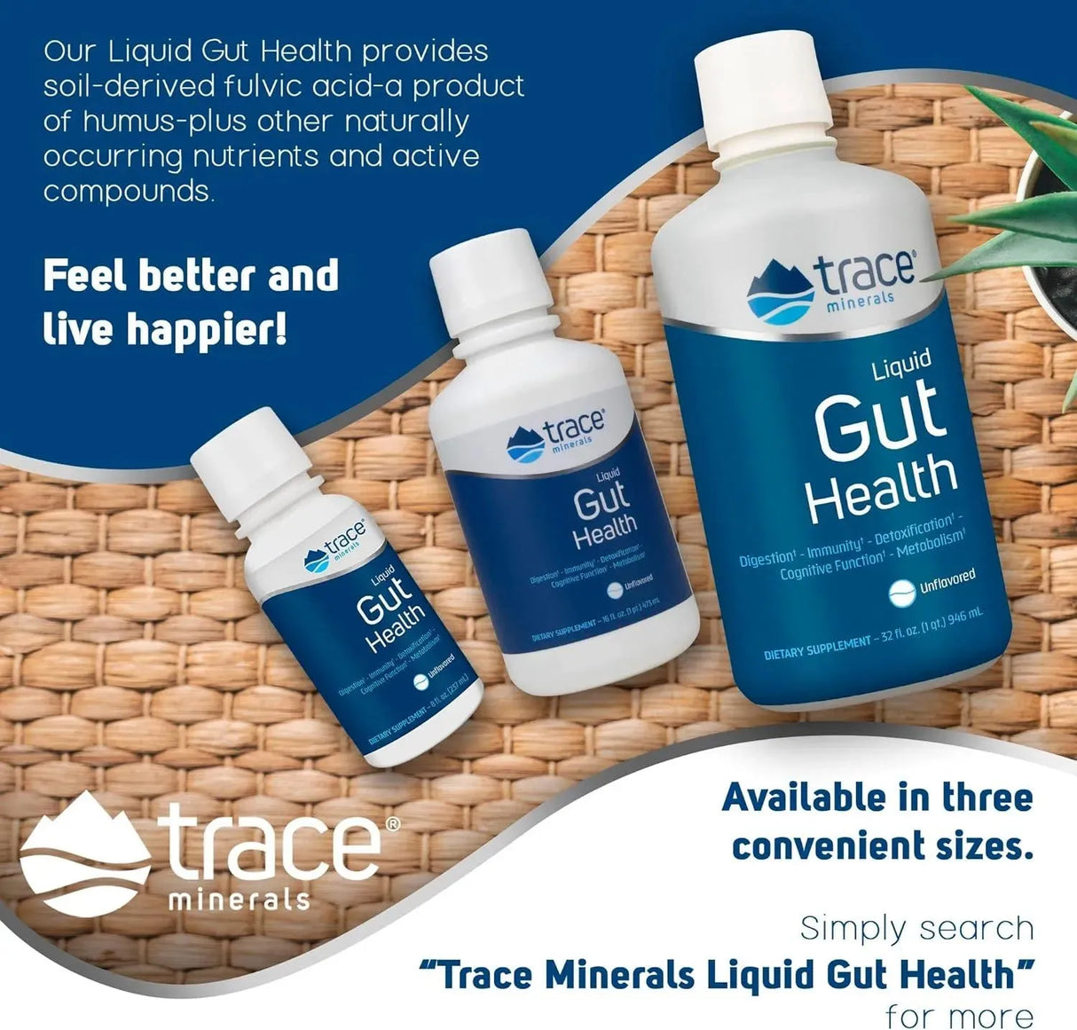 TRACE MINERALS - Trace Minerals Liquid Gut Health 473Ml. - The Red Vitamin MX - Suplementos Alimenticios - {{ shop.shopifyCountryName }}