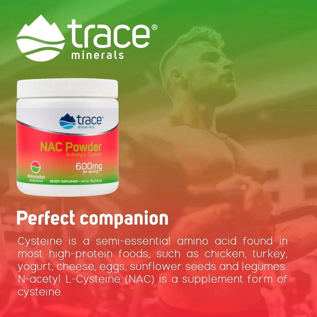 TRACE MINERALS - Trace Minerals NAC Powder with N-Acetyl L-Cysteine 75Gr. - The Red Vitamin MX - Suplementos Alimenticios - {{ shop.shopifyCountryName }}