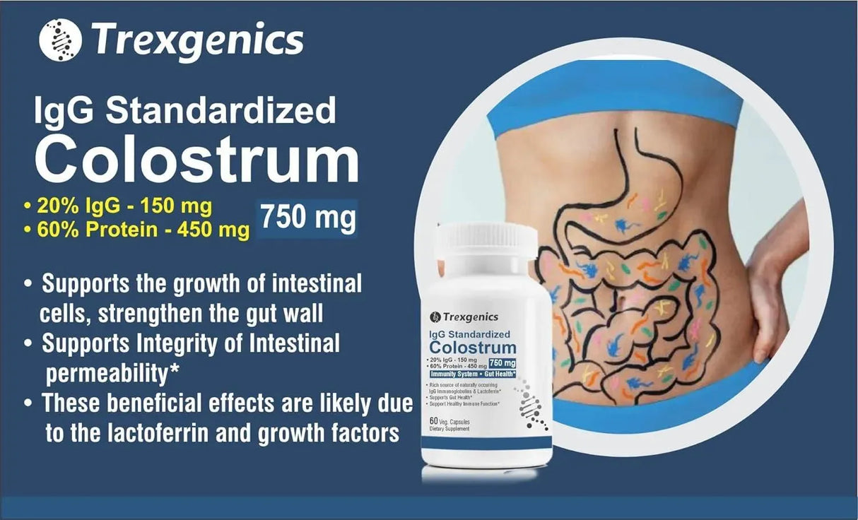 TREXGENICS - Trexgenics Colostrum 750Mg. 60 Capsulas - The Red Vitamin MX - Suplementos Alimenticios - {{ shop.shopifyCountryName }}