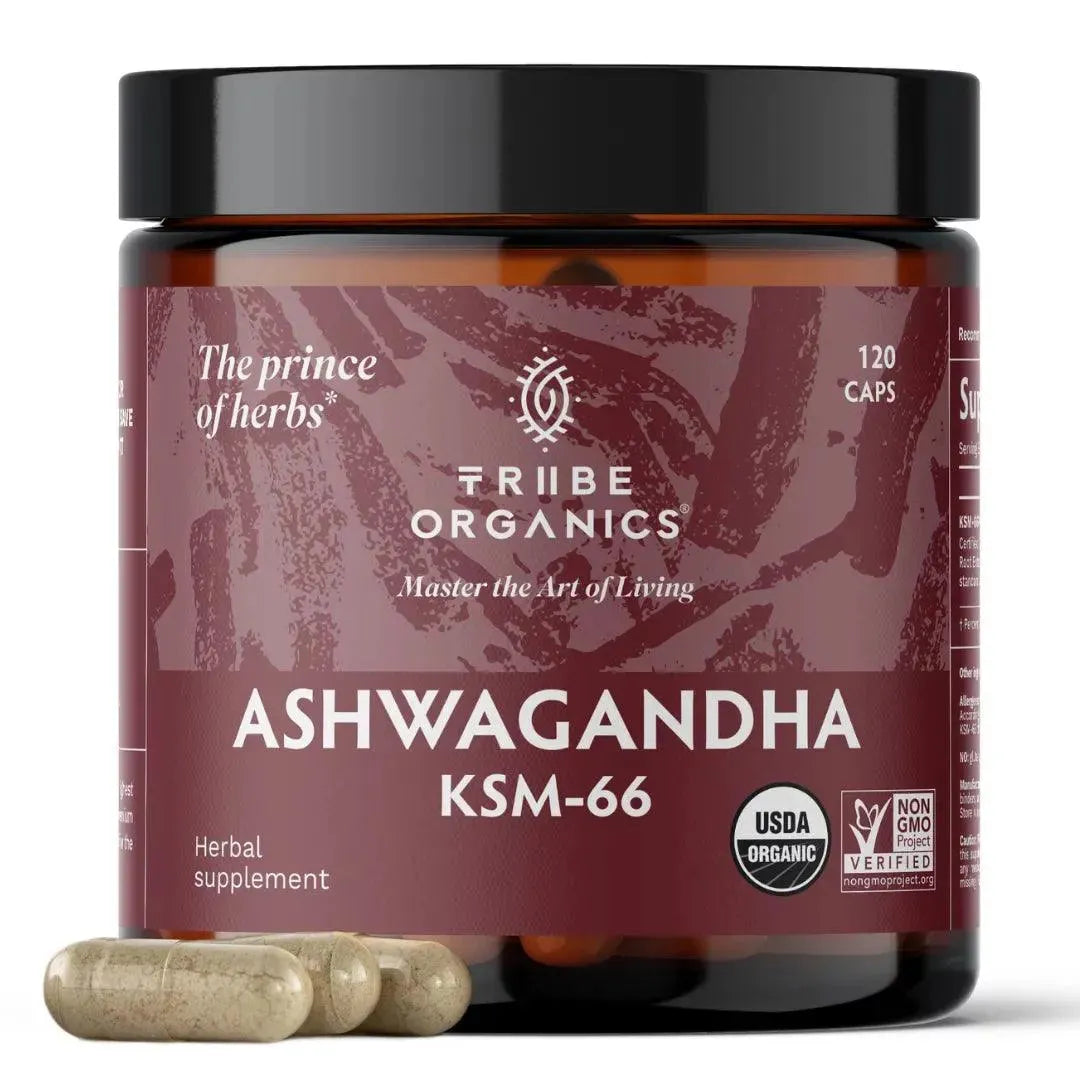 TRIBE ORGANICS - Tribe Organics Ashwagandha KSM 66 Pure Organic Root Powder Extract - The Red Vitamin MX - Suplementos Alimenticios - {{ shop.shopifyCountryName }}