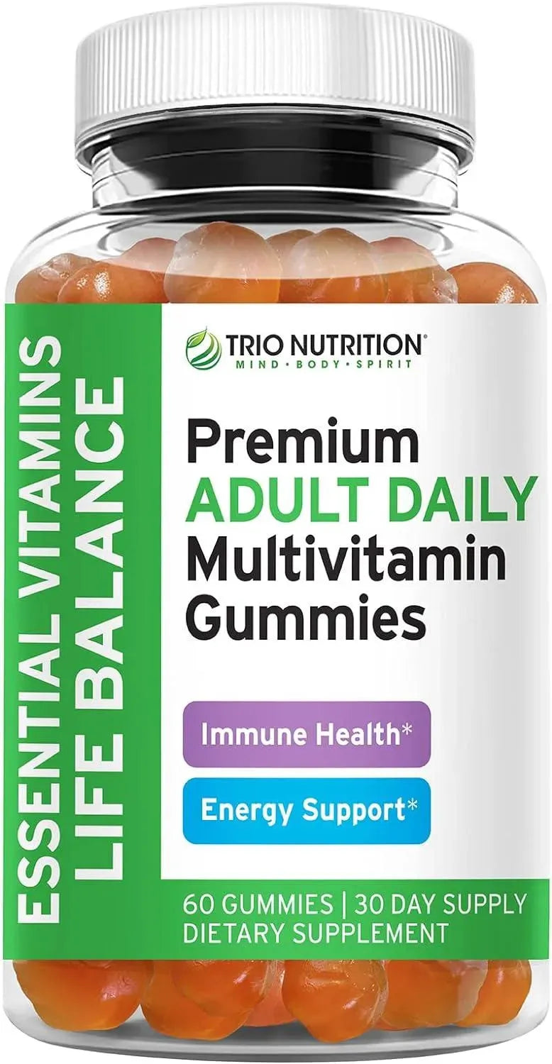 TRIO NUTRITION - Trio Nutrition Adult Daily Multivitamin 60 Gomitas - The Red Vitamin MX - Suplementos Alimenticios - {{ shop.shopifyCountryName }}