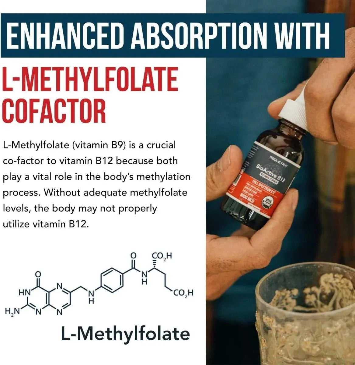 TRIQUETRA - BioActive Vitamin B12 5000mcg 1 Fl.Oz. - The Red Vitamin MX - Suplementos Alimenticios - {{ shop.shopifyCountryName }}