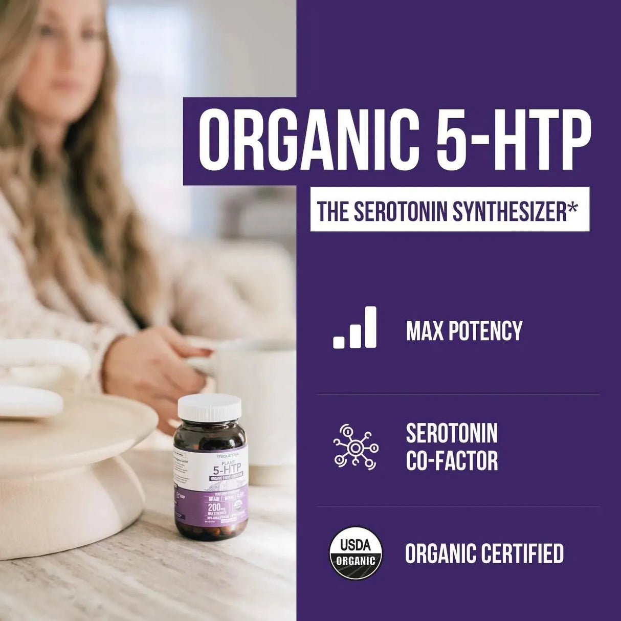 TRIQUETRA - Triquetra Organic 5-HTP 200Mg. 60 Capsulas - The Red Vitamin MX - Suplementos Alimenticios - {{ shop.shopifyCountryName }}