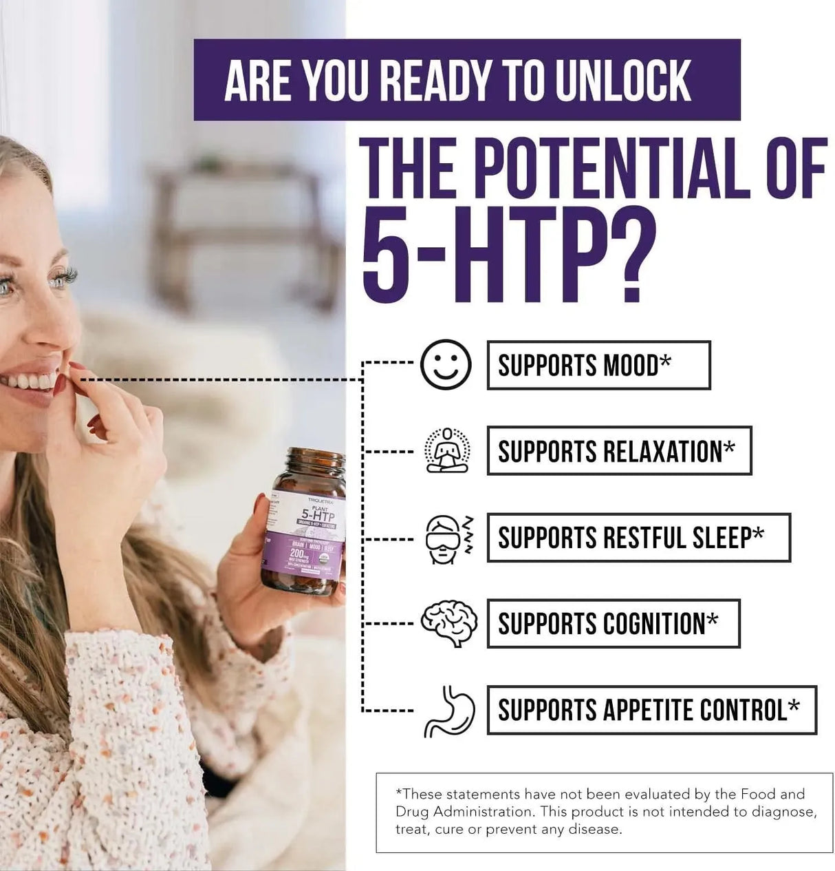 TRIQUETRA - Triquetra Organic 5-HTP 200Mg. 60 Capsulas - The Red Vitamin MX - Suplementos Alimenticios - {{ shop.shopifyCountryName }}