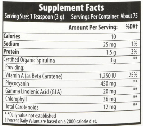 TRIQUETRA - Triquetra Organic Spirulina Powder 75 Servicios - The Red Vitamin MX - Suplementos Alimenticios - {{ shop.shopifyCountryName }}