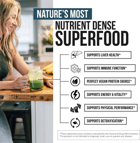 TRIQUETRA - Triquetra Organic Spirulina Powder 75 Servicios - The Red Vitamin MX - Suplementos Alimenticios - {{ shop.shopifyCountryName }}