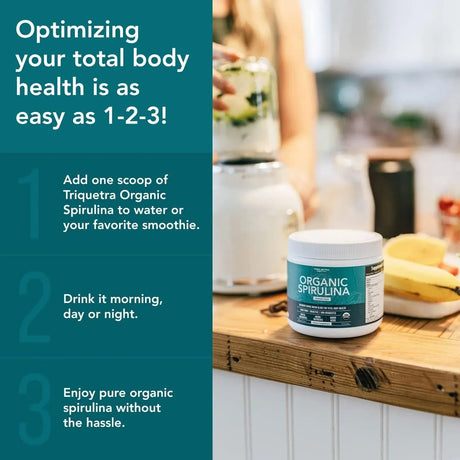 TRIQUETRA - Triquetra Organic Spirulina Powder 75 Servicios - The Red Vitamin MX - Suplementos Alimenticios - {{ shop.shopifyCountryName }}