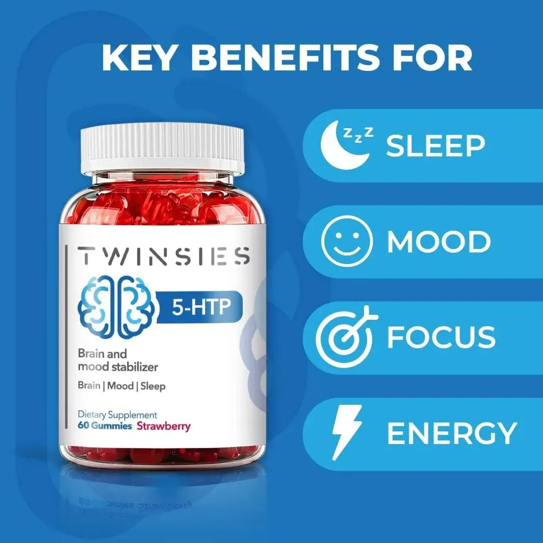 TWINSIES - Twinsies 5-HTP Gummies 200Mg. with L-Tryptophan Supplement 60 Gomitas - The Red Vitamin MX - Suplementos Alimenticios - {{ shop.shopifyCountryName }}
