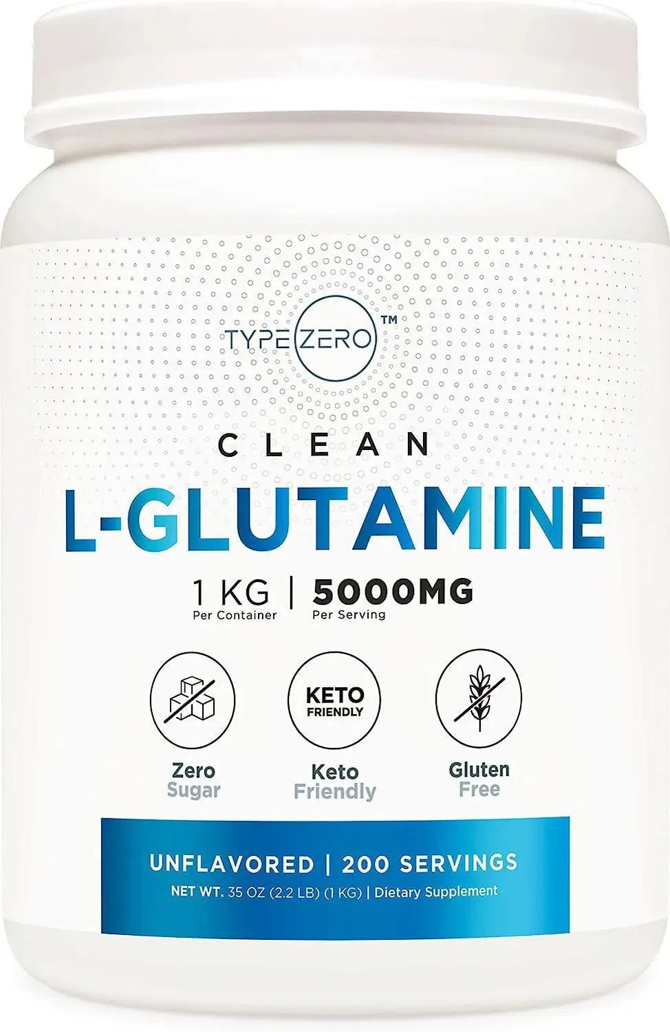 TYPE ZERO - Type Zero 5X Strength L Glutamine Powder 200 Servicios 1Kg. - The Red Vitamin MX - Suplementos Alimenticios - {{ shop.shopifyCountryName }}
