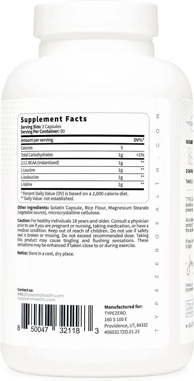 TYPE ZERO - Type Zero BCAA 1000Mg. 180 Capsulas - The Red Vitamin MX - Suplementos Alimenticios - {{ shop.shopifyCountryName }}