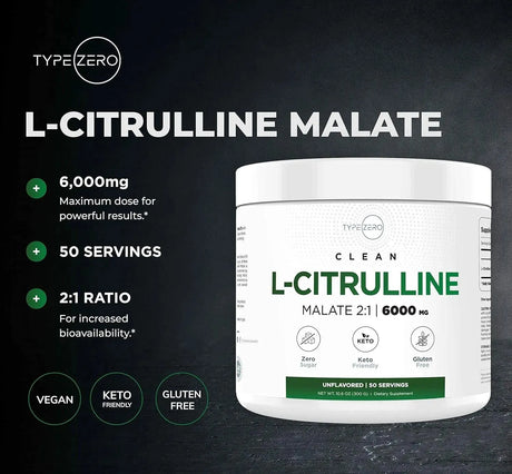 TYPE ZERO - Type Zero L-Citrulline Malate Powder 2:1 300Gr. - The Red Vitamin MX - Suplementos Alimenticios - {{ shop.shopifyCountryName }}