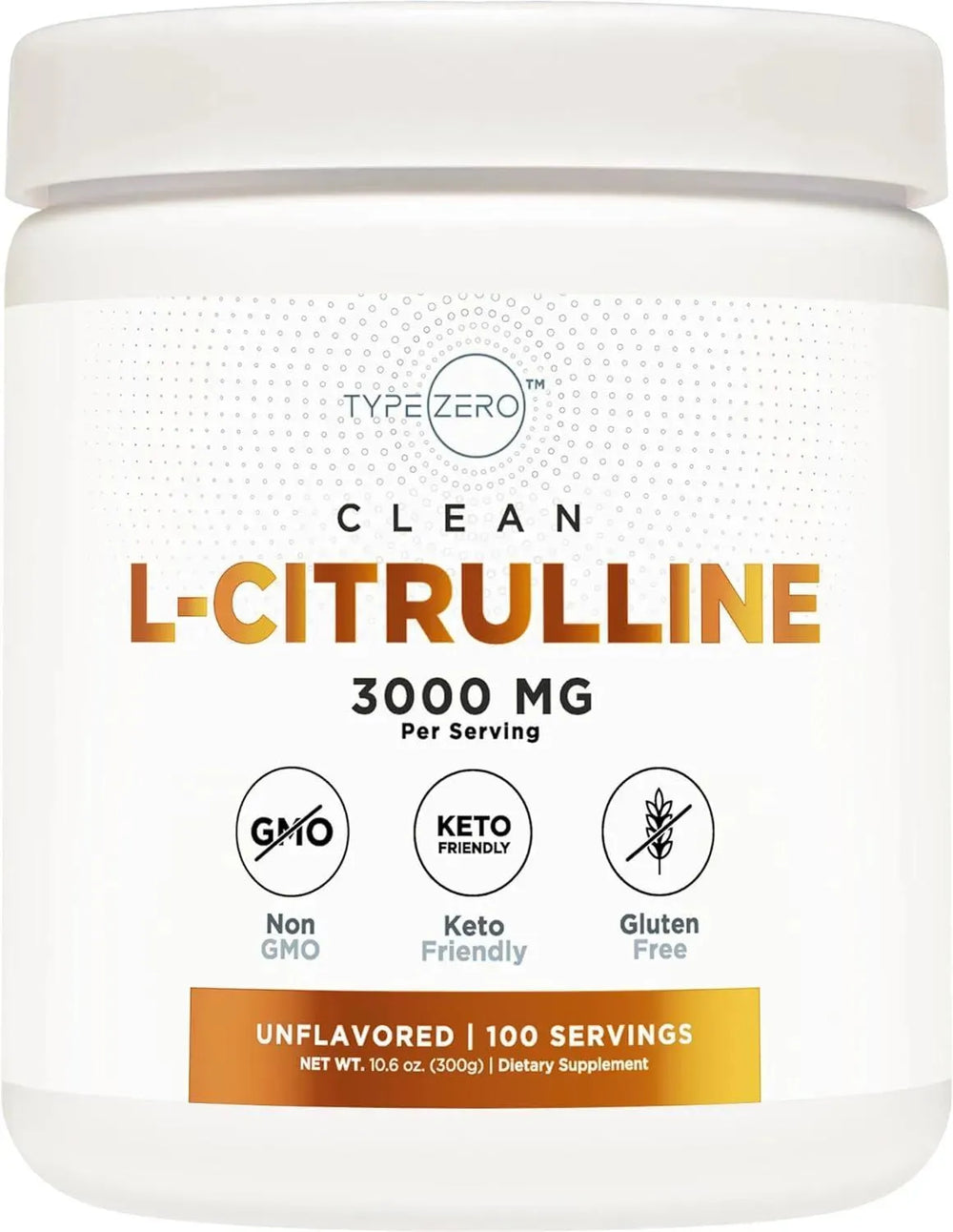 TYPE ZERO - Type Zero Pure L-Citrulline Base Powder 300Gr. - The Red Vitamin MX - Suplementos Alimenticios - {{ shop.shopifyCountryName }}