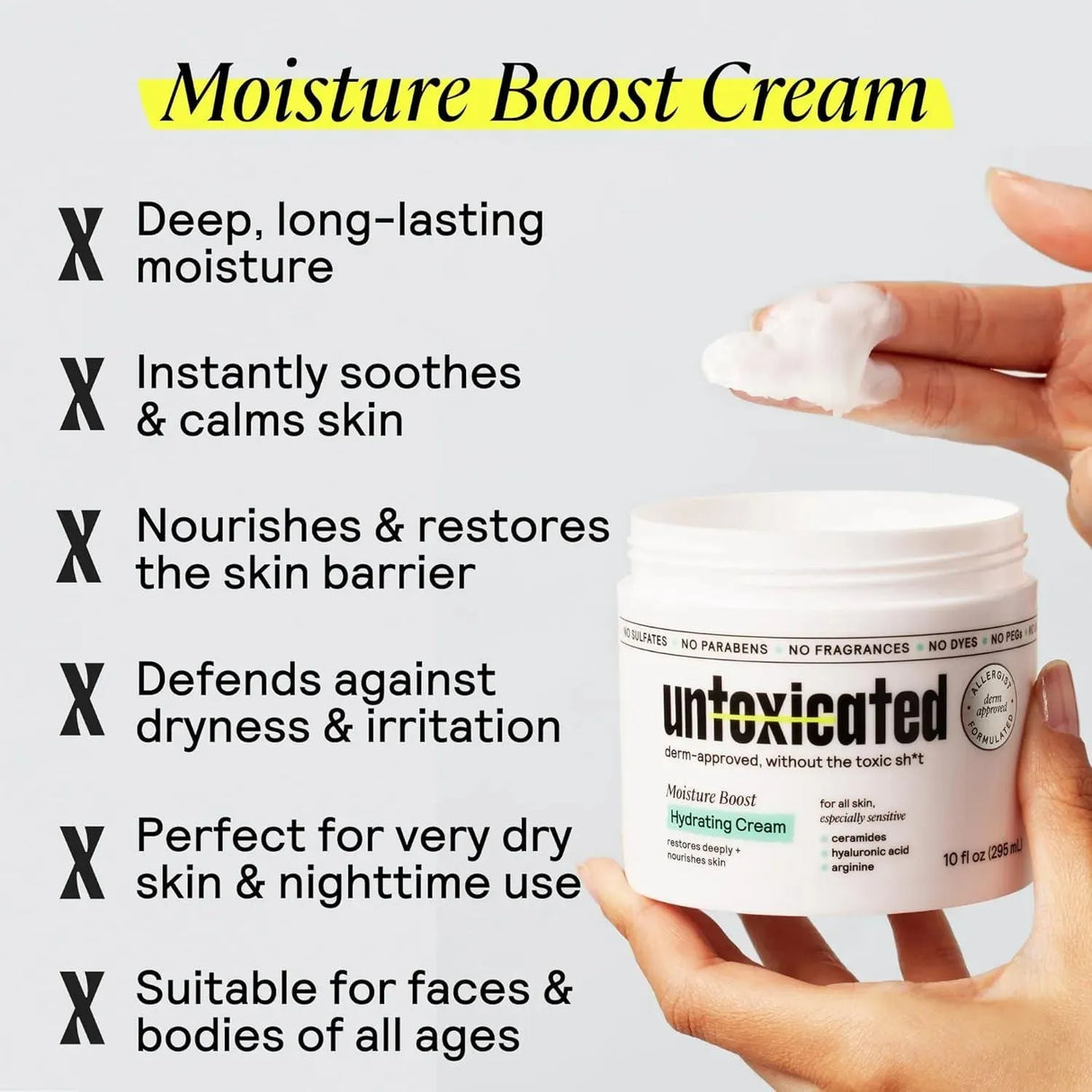 UNTOXICATED - Untoxicated Moisturizing Cream 10 Fl.Oz. - The Red Vitamin MX - Cremas Corporales - {{ shop.shopifyCountryName }}
