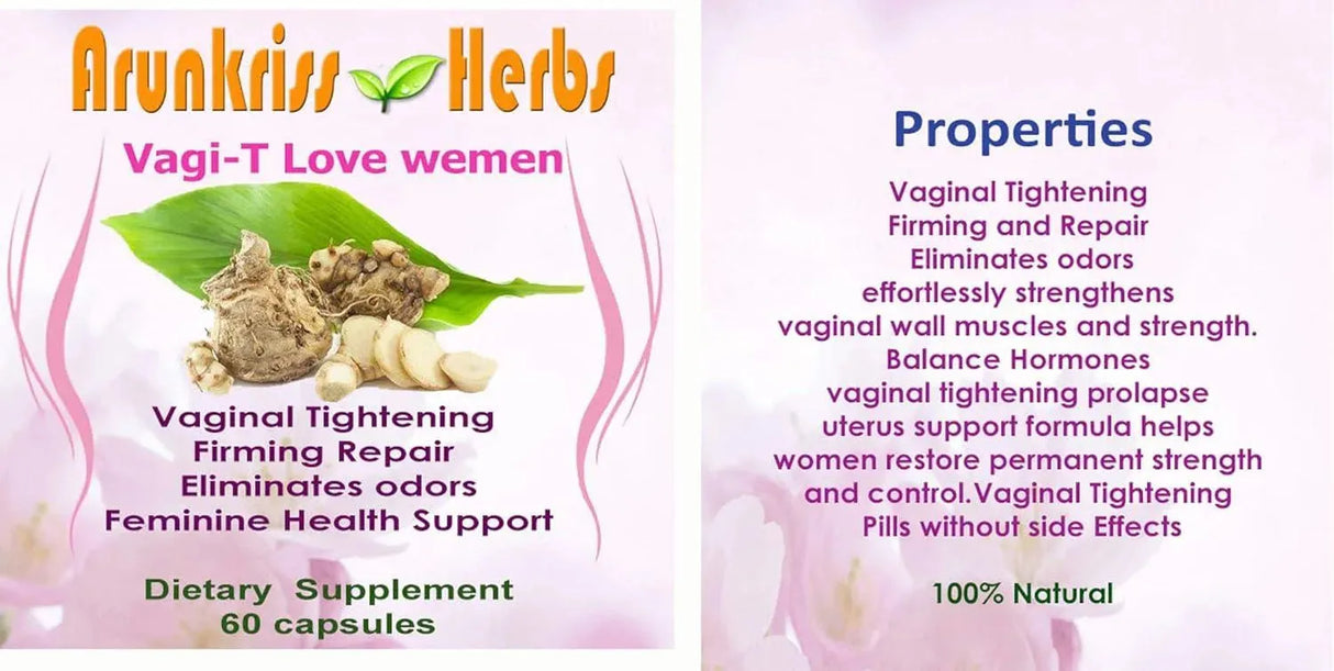 VAGI-T - Vagi-T Love Women Vaginal Tightening Herbal Supplement 60 Capsulas - The Red Vitamin MX - Hidratantes Vaginales - {{ shop.shopifyCountryName }}