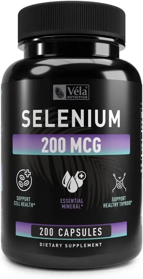 VELA NUTRITION - Vela Nutrition Selenium 200mcg 200 Capsulas - The Red Vitamin MX - Suplementos Alimenticios - {{ shop.shopifyCountryName }}