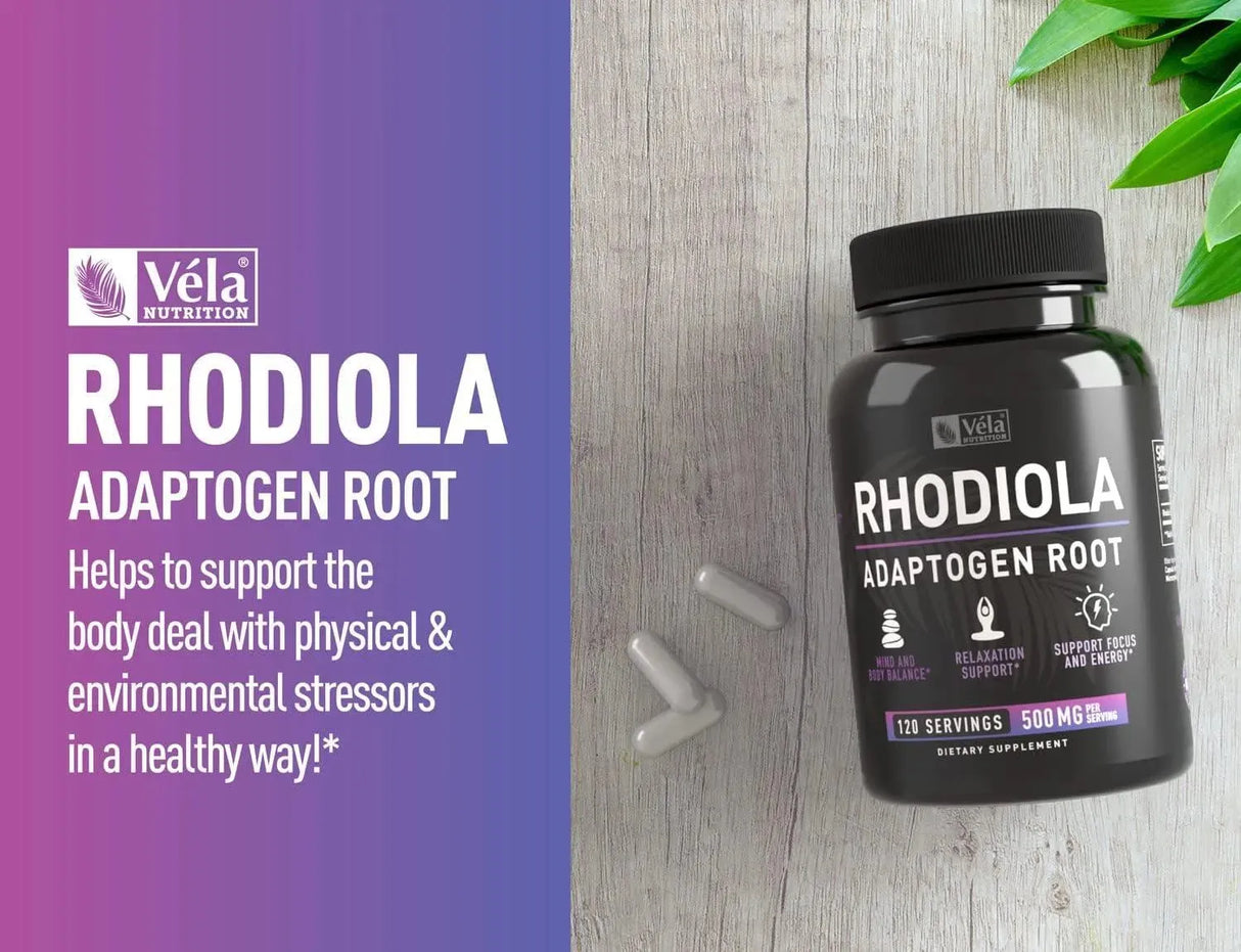 VELA NUTRITION - Vela Rhodiola Rosea 500Mg. 120 Capsulas - The Red Vitamin MX - Suplementos Alimenticios - {{ shop.shopifyCountryName }}