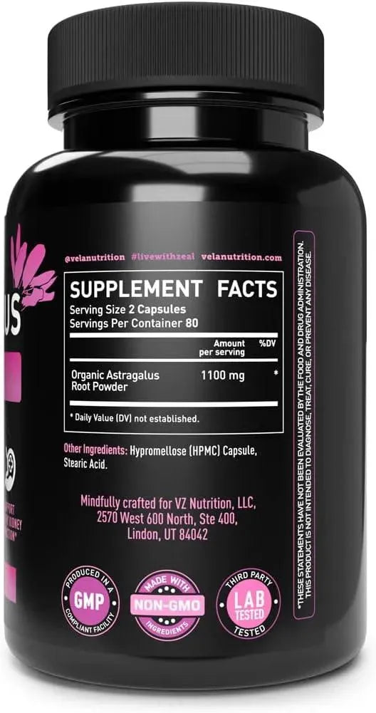 VELA NUTRITION - Vela’s Astragalus 1100Mg. 160 Capsulas - The Red Vitamin MX - Suplementos Alimenticios - {{ shop.shopifyCountryName }}