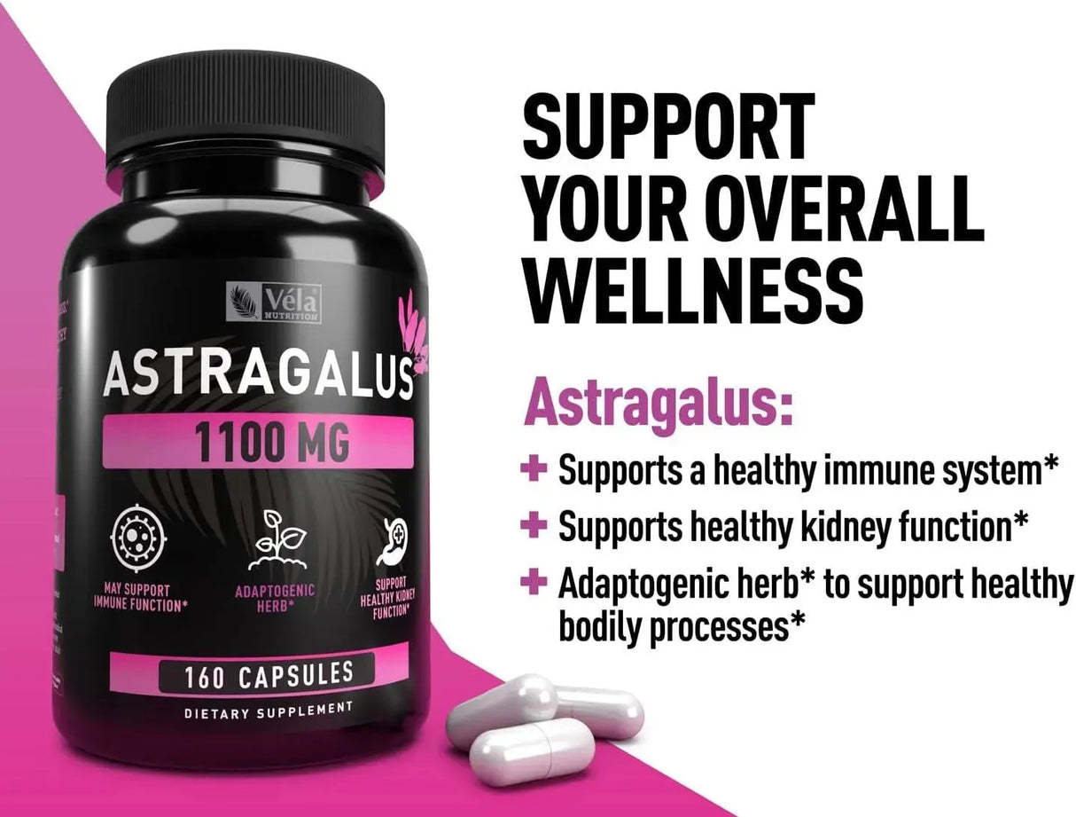 VELA NUTRITION - Vela’s Astragalus 1100Mg. 160 Capsulas - The Red Vitamin MX - Suplementos Alimenticios - {{ shop.shopifyCountryName }}