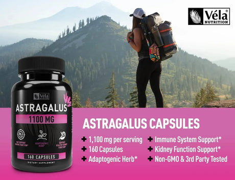 VELA NUTRITION - Vela’s Astragalus 1100Mg. 160 Capsulas - The Red Vitamin MX - Suplementos Alimenticios - {{ shop.shopifyCountryName }}