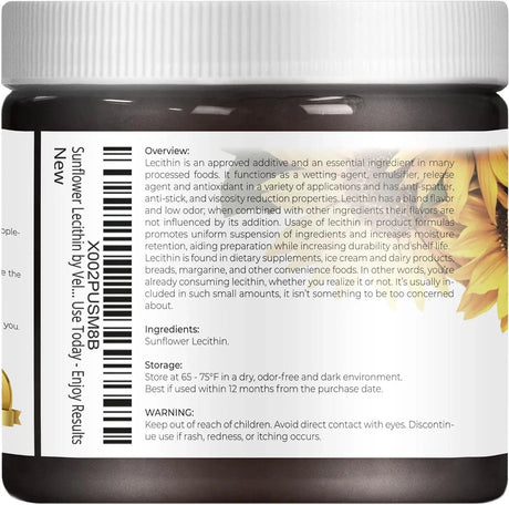 VELONA - velona Pure Liquid Sunflower Lecithin 450Gr. - The Red Vitamin MX - Suplementos Alimenticios - {{ shop.shopifyCountryName }}